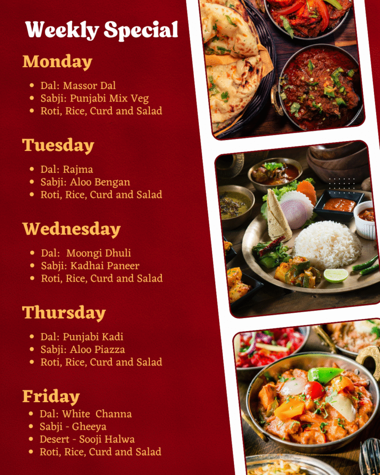 Curry Kitchen Menu Jul 27 - Jul 31